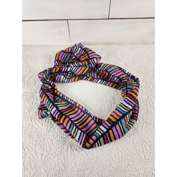 Infinity Scarf Womens 90s Sheer Chevron 10" x 62" - Picture 1 of 8